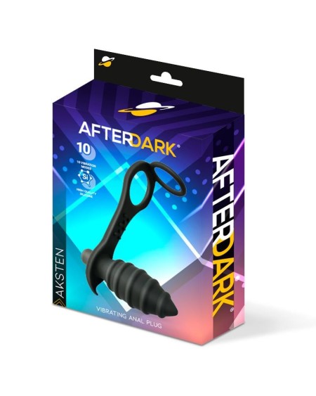 aksten vibrant anal plug with penis ring
