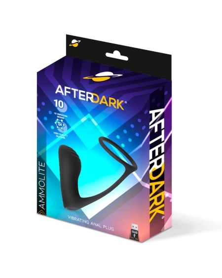 ammolite vibrant anal plug with testicle ring