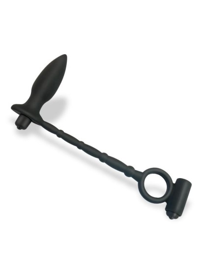 sugilite vibrant anal plug with penis ring with vibration