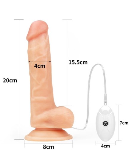 strap-on with dildo with vibrationd and remote control 7.5