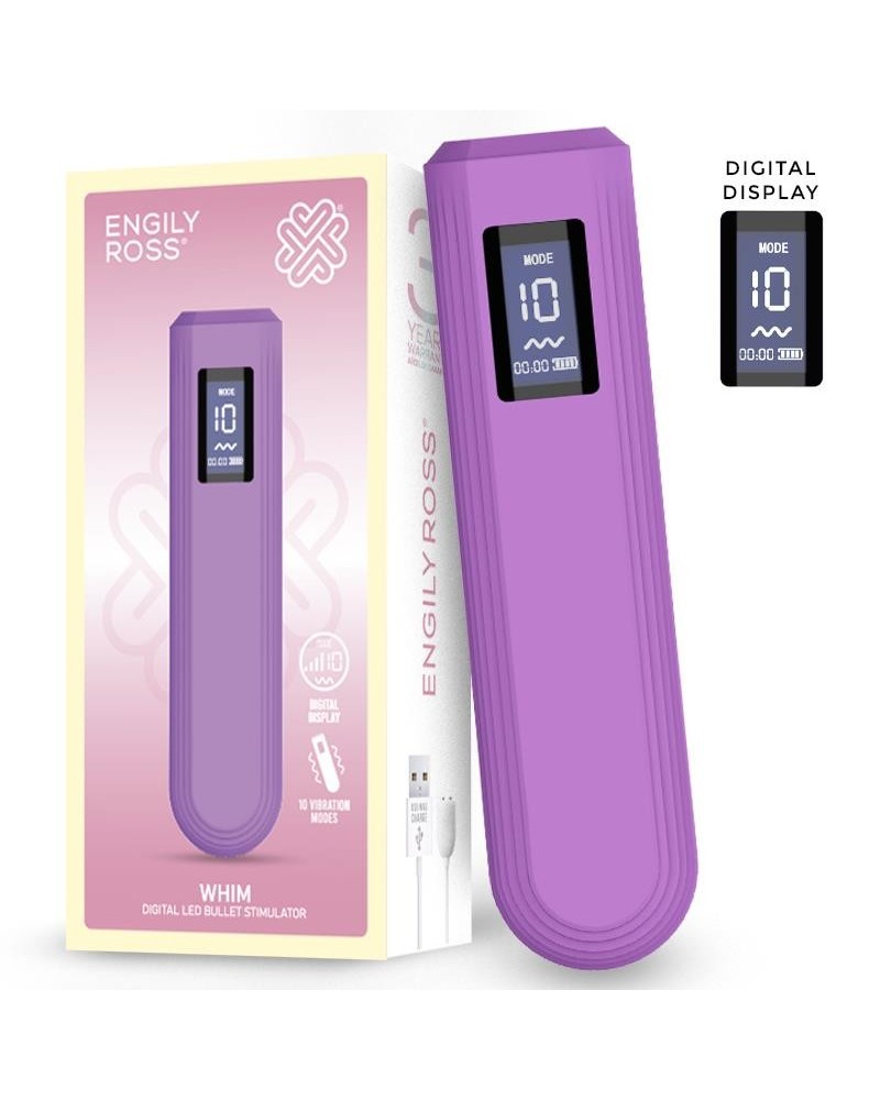 whim digital display vibrator bullet 12.9 cm