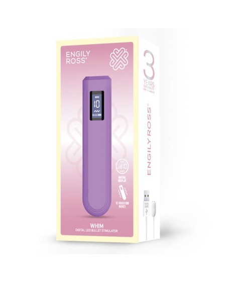whim digital display vibrator bullet 12.9 cm