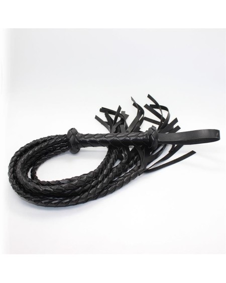 braided flogger 75 cm noir