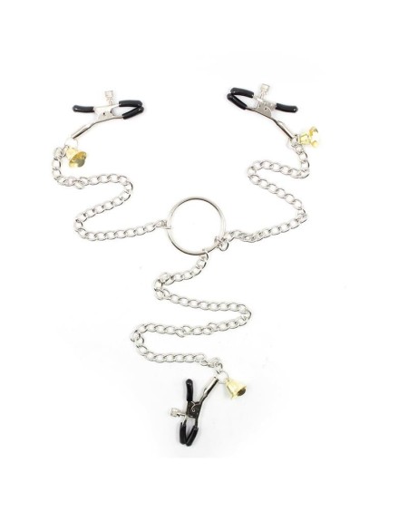 nipple clamps and clit clamps with chain metal