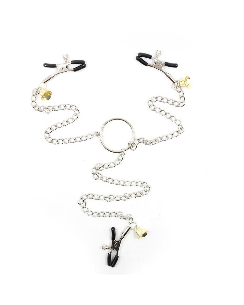 nipple clamps and clit clamps with chain metal