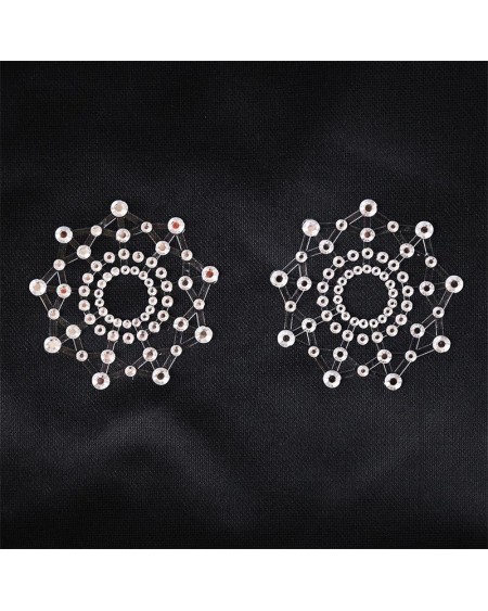 snowflake nipple covers white