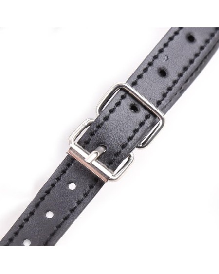 gag ball mouth shaped noir