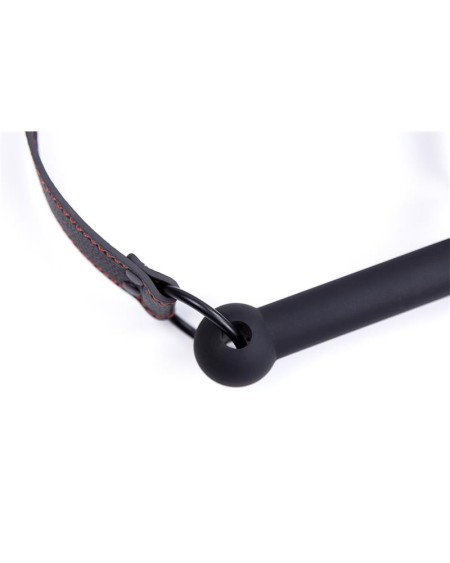 bone gag ball adjustable silicone noir