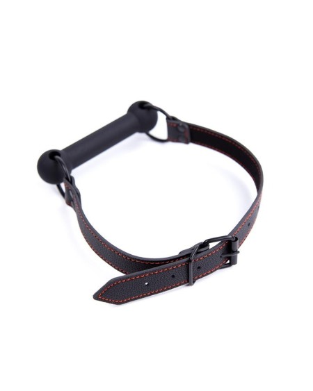 bone gag ball adjustable silicone noir