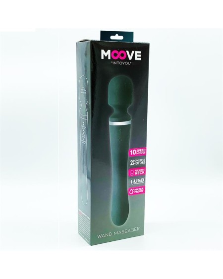 massage wand with 2 motors silicone noir