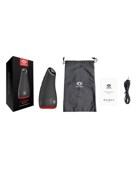 chiven 3 male masturbator heat effect liquid silicone noir