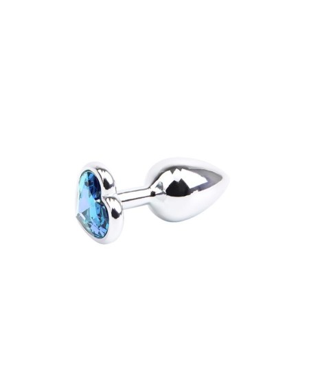 anal plug with heart gem