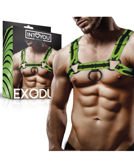 glow in the dark bondage chest harness