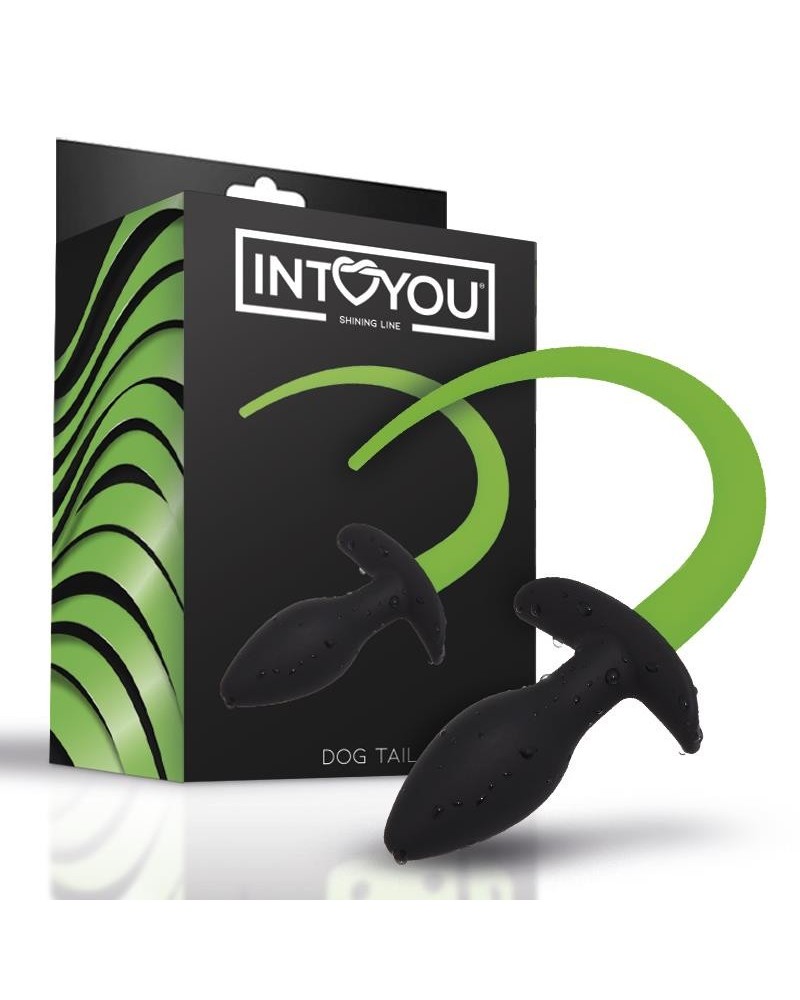 glow in the dark dog tail butt plug