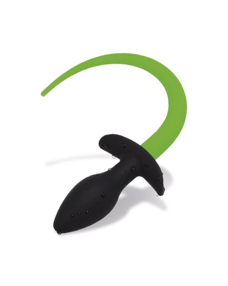 glow in the dark dog tail butt plug
