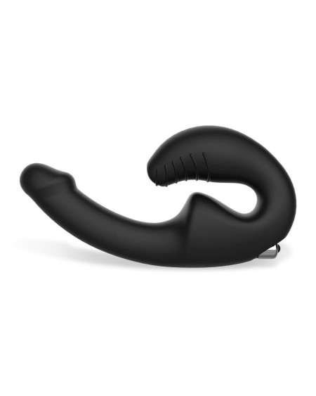 strapless strap-on double vibrator