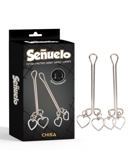 seuelo heart nipple clamps