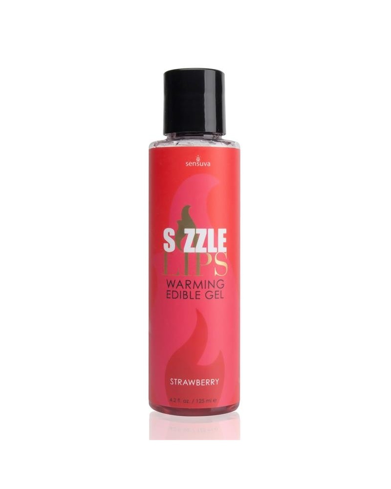 sizzle lips edible warming gel strawberry 125 ml