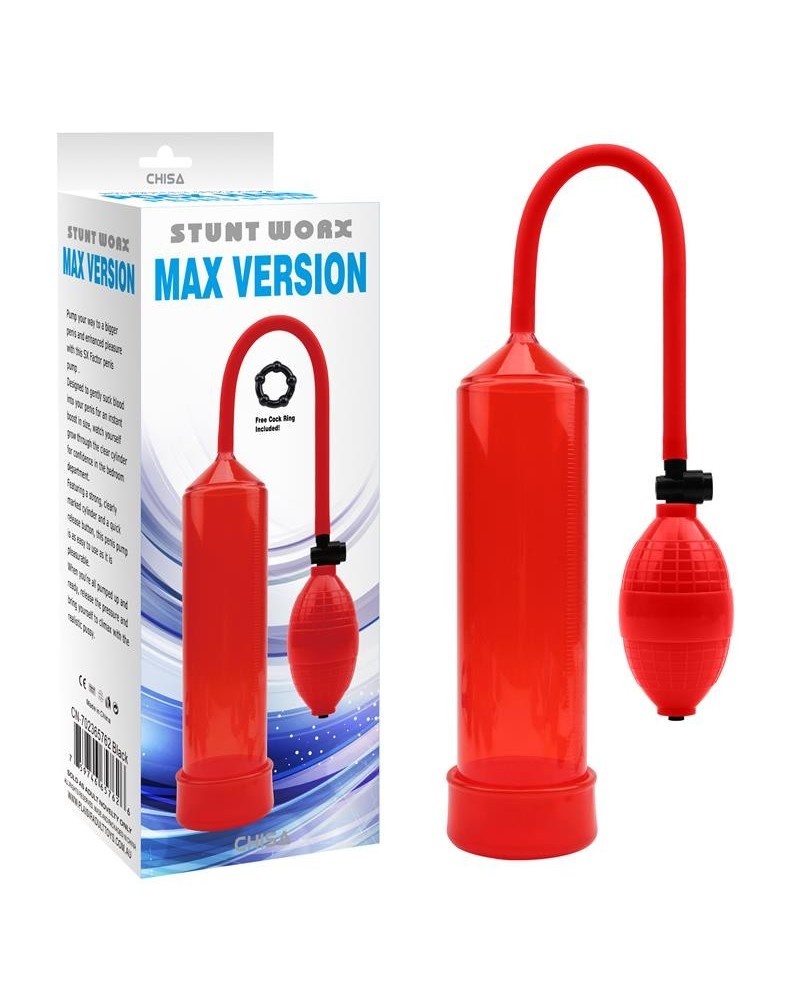 penis ventouse bomb max version red