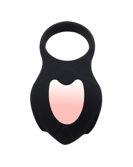 darkblack vibrant ring with led remote control usb silicone