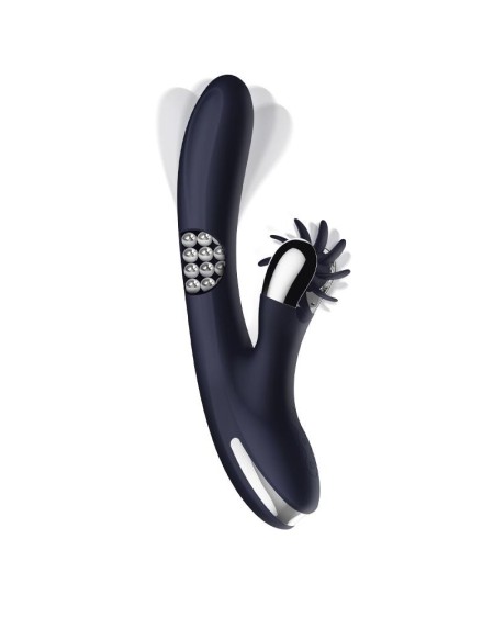 royalspace vibe with rotating tongues and 360o internal beads blue