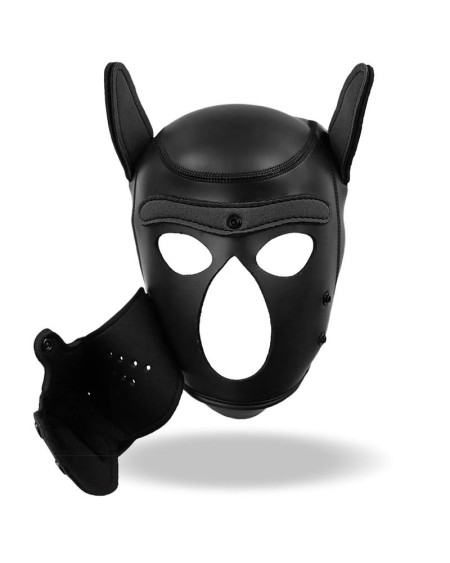 hound neoprene dog hound removable muzzle noir one size