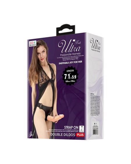 arnés con dildo doble 7.1 5.9