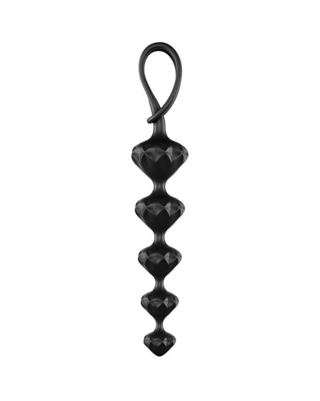set of 2 anal beads noir