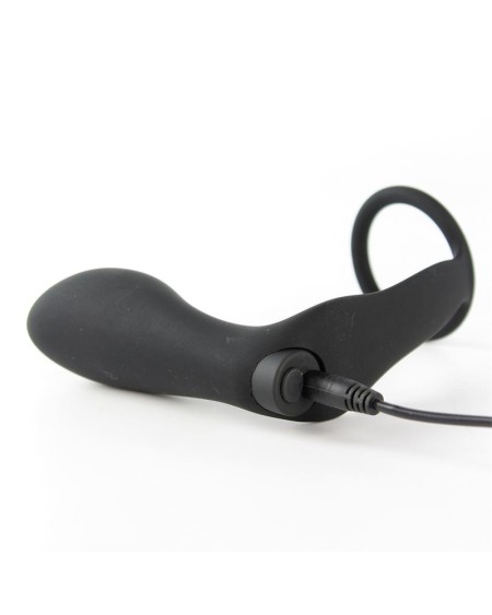 ansel anal plug with vibration and cock ring usb silicone