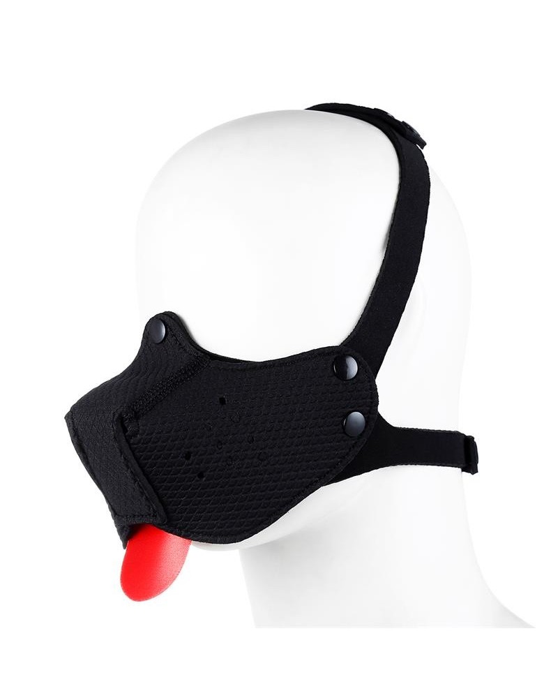 neoprene puppy face mask adjustable and desmontable noir