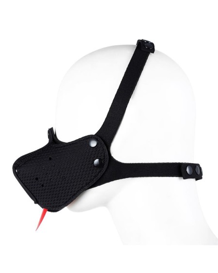 neoprene puppy face mask adjustable and desmontable noir