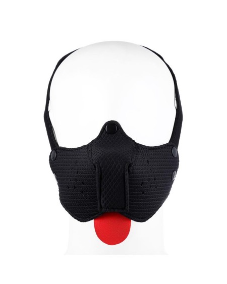 neoprene puppy face mask adjustable and desmontable noir