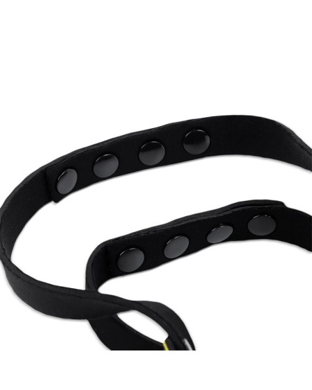 neoprene puppy face mask adjustable and desmontable noir