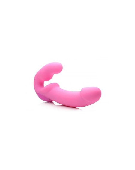 urge strapless strap-on vibrator rose