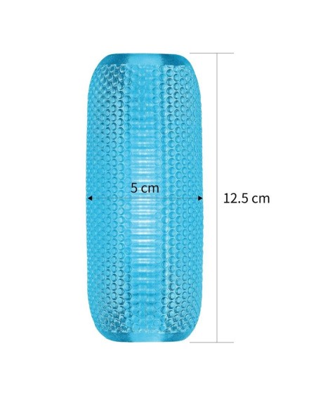male masturbator double side stroker blue