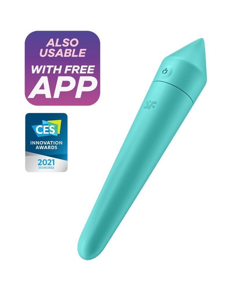 ultra power bullet 8 vibrant bullet with app turquoise