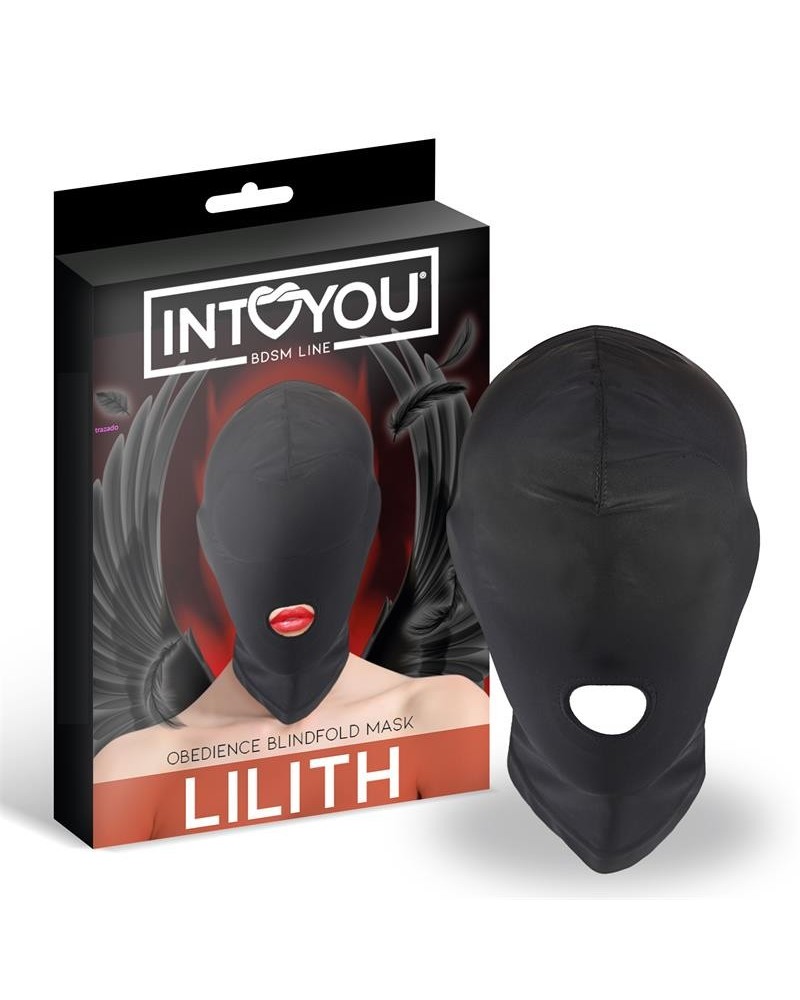 lilith incognito mask with opening in the mouth noir