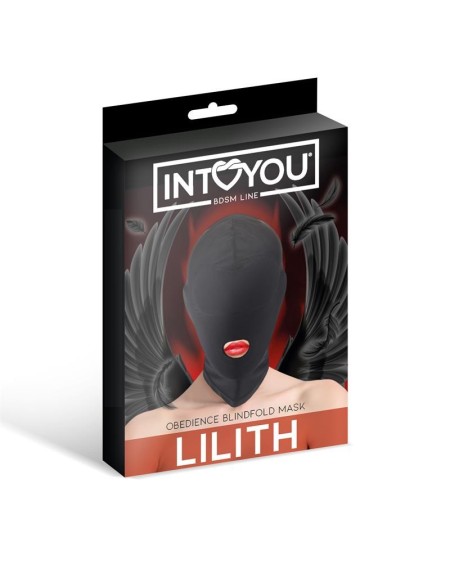 lilith incognito mask with opening in the mouth noir