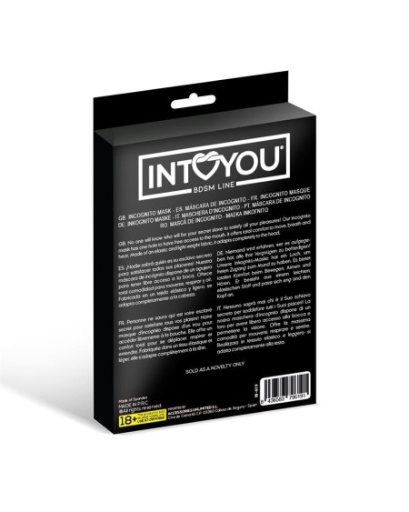 lilith incognito mask with opening in the mouth noir