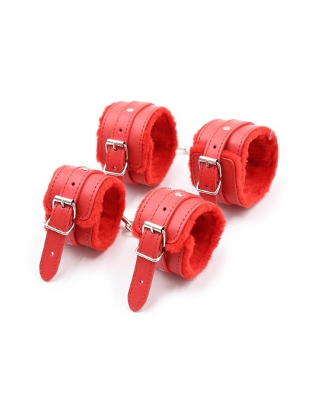bondage set 10 pieces red