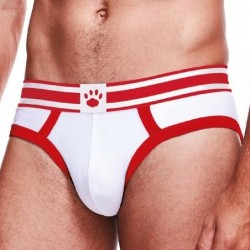 Slip BRIEF Prowler Blanc-Rouge