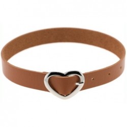 Ras de cou Heart Attach Marron