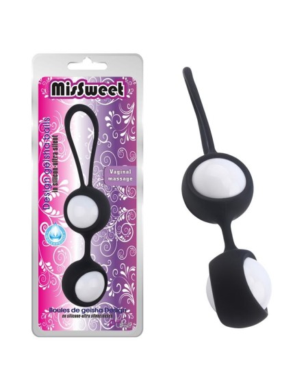 geisha balls missweet 17.7 cm silicone noir