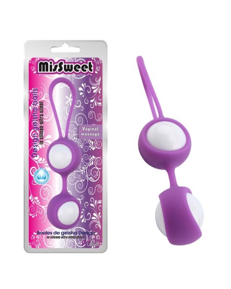 geisha balls missweet 17.7 cm silicone violet