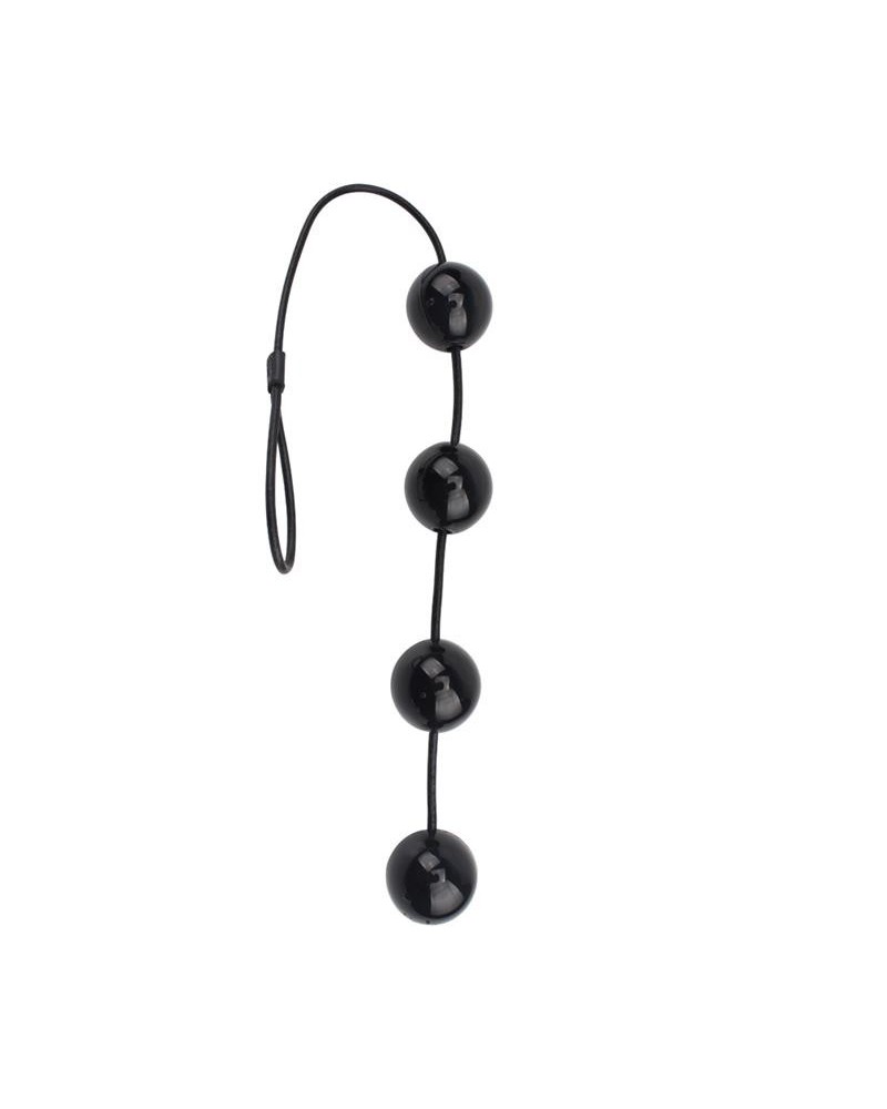 anal and vaginal balls 55 x 4 cm noir
