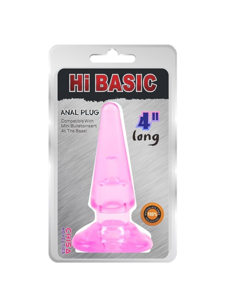 sassy anal plug-pink 10,4 x 3,2cm