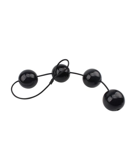 anal and vaginal balls 65 x 6 cm noir