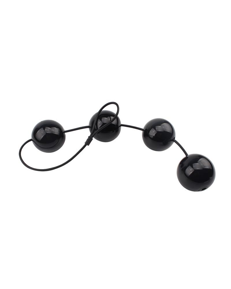 anal and vaginal balls 65 x 6 cm noir