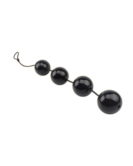 anal and vaginal balls 65 x 6 cm noir