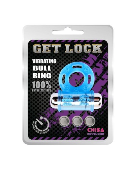 vibrant bull ring-blue